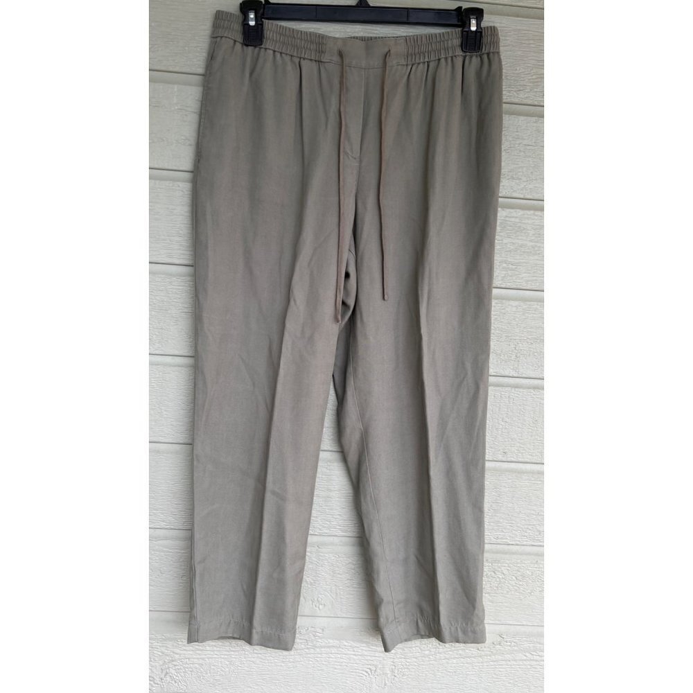 Talbots Womens 100% Tencel Lyocell Casual Pants Drawstring Casual Pants Size L
